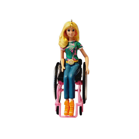 2023 Fashionista with Wheelchair Hallmark Ornament (Barbie) QXI7017