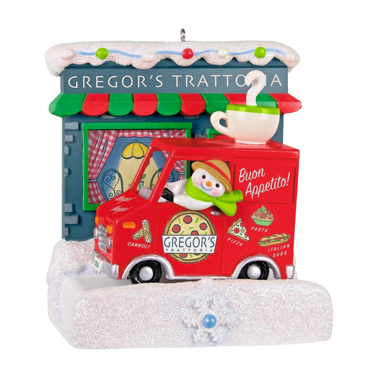 2023 Gregor's Trattoria Hallmark Ornament (Happy Holiday Parade) QGO2527 Image1