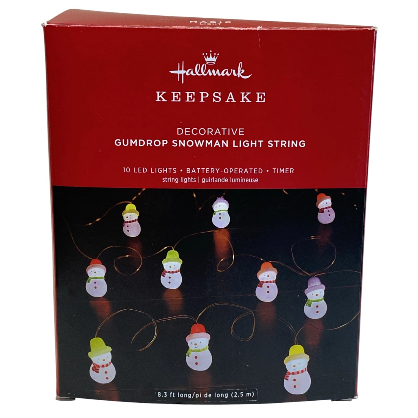 2023 Gumdrop Snowman Light String Hallmark Ornament (Snowmen) QSB6279