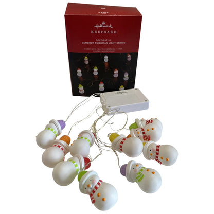 2023 Gumdrop Snowman Light String Hallmark Ornament (Snowmen) QSB6279