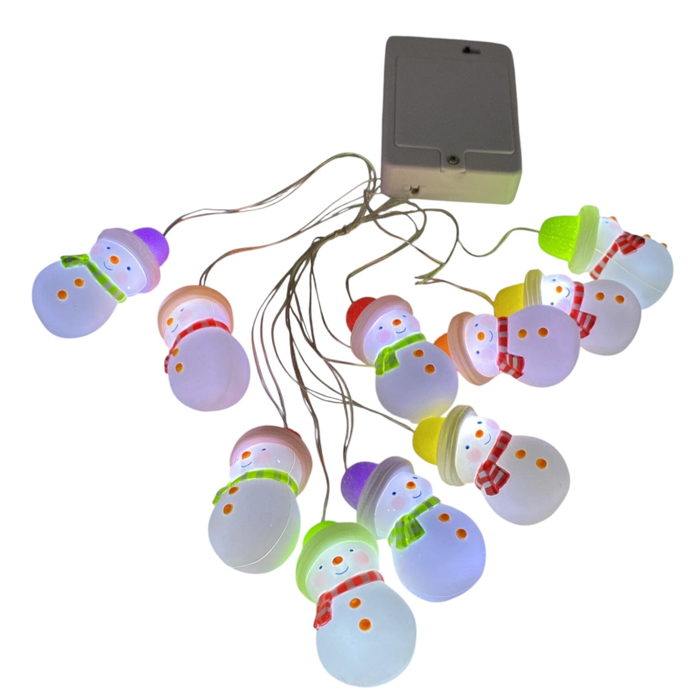 2023 Gumdrop Snowman Light String Hallmark Ornament (Snowmen) QSB6279