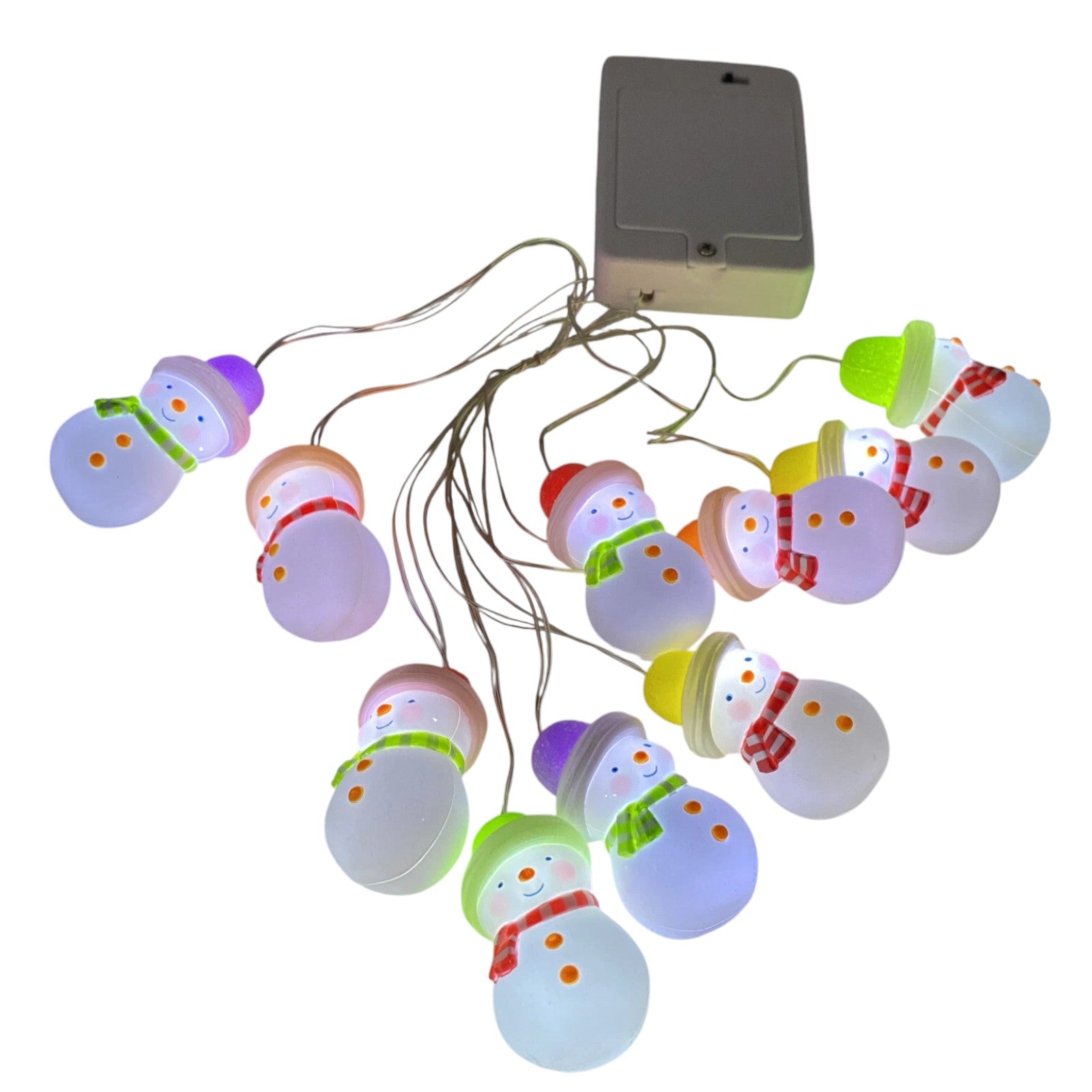 2023 Gumdrop Snowman Light String Hallmark Ornament (Snowmen) QSB6279