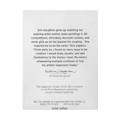 2023 Iris Fairy Repaint Hallmark Ornament (Fairy Messengers) QGO2789