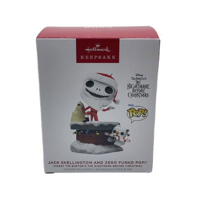 2023 Jack Skellington and Zero Funko Pop! Hallmark Ornament (Tim Burton's The Nightmare Before Christmas) QXD6709