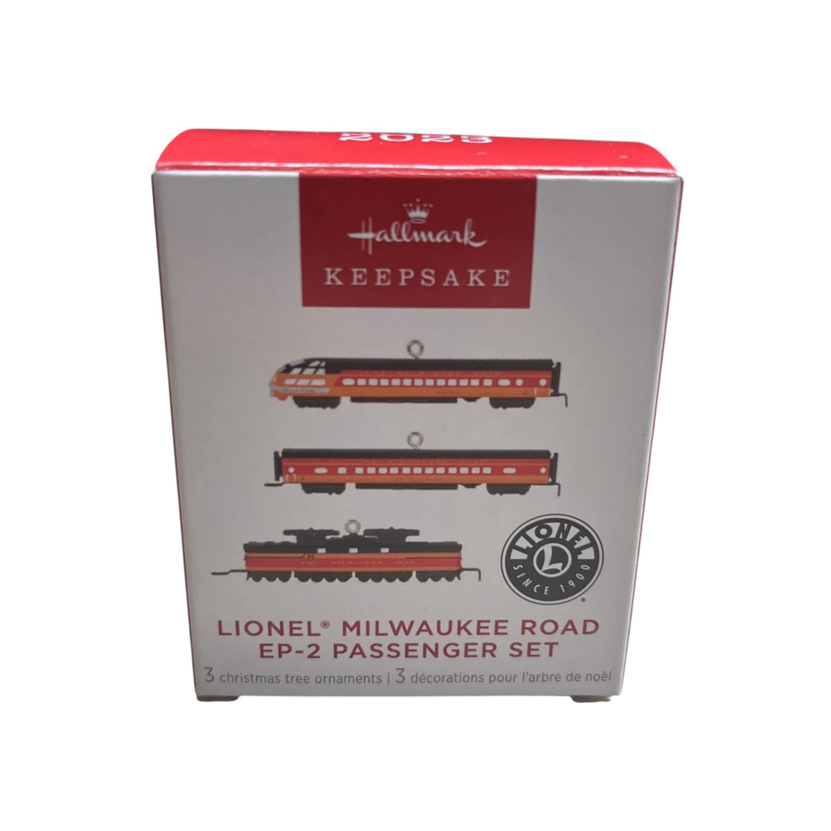 2023 Lionel Milwaukee Road EP 2 Passenger Set Hallmark Ornament (Lionel) QXM9287 Image2