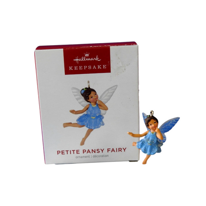 2023 Petite Pansy Fairy Hallmark Ornament (Fairy Angel) QXM9167 Image4