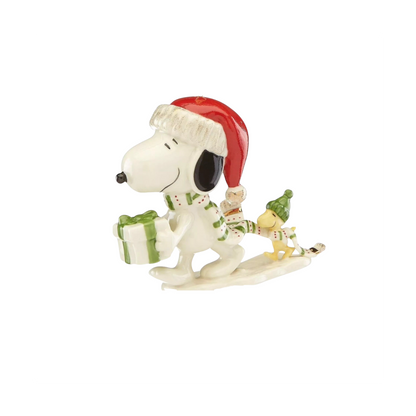2023 Snoopy's Holiday Gift Peanuts Lenox Ornament 869591-2 Image1