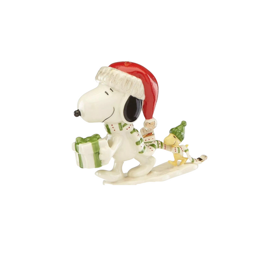 2023 Snoopy's Holiday Gift Peanuts Lenox Ornament 869591-2 Image1