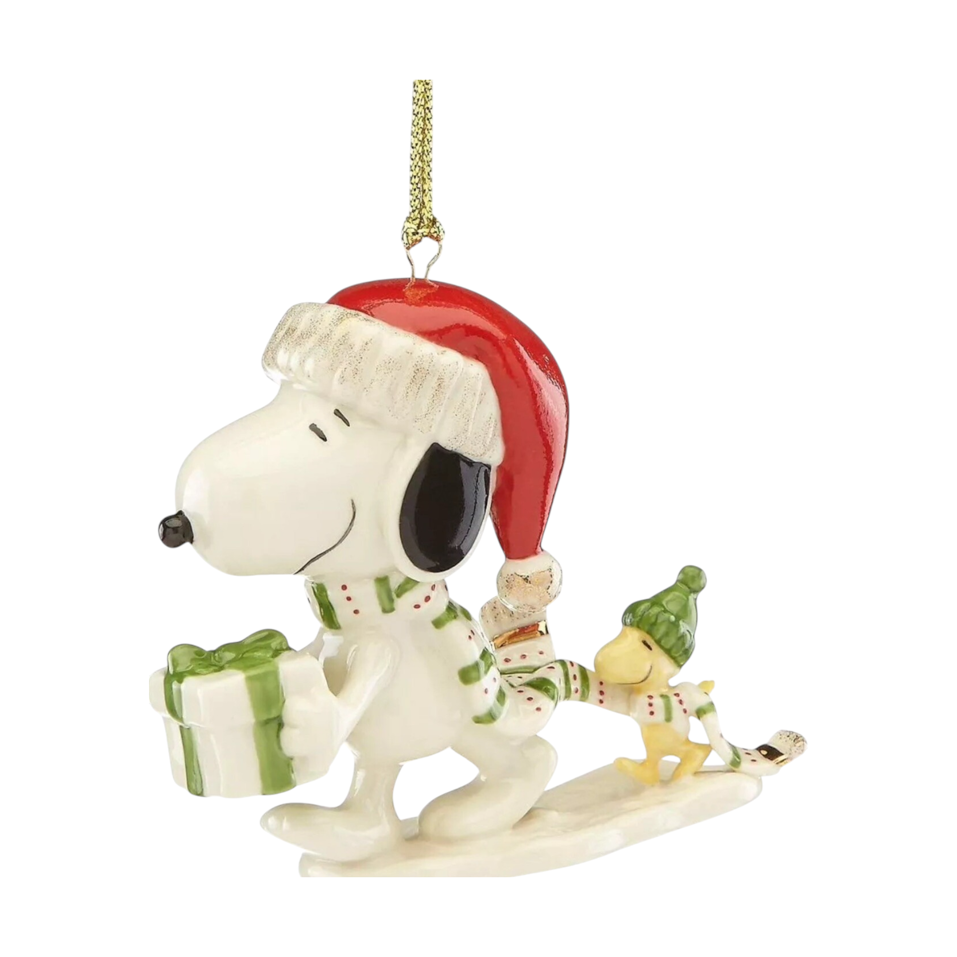 2023 Snoopy's Holiday Gift Peanuts Lenox Ornament 869591-2 Image3