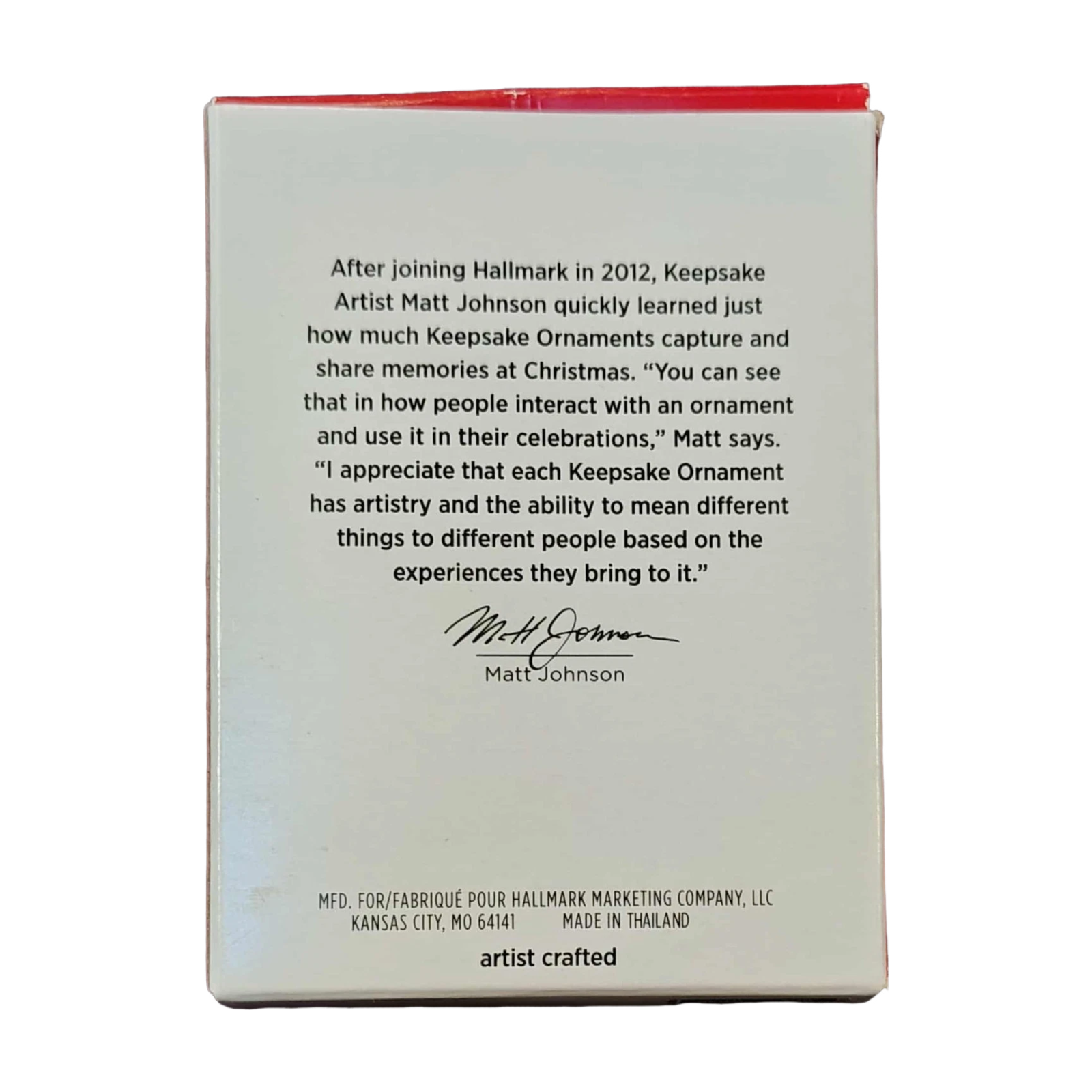 2023 Son Hallmark Ornament (Family) QGO2547 Image4