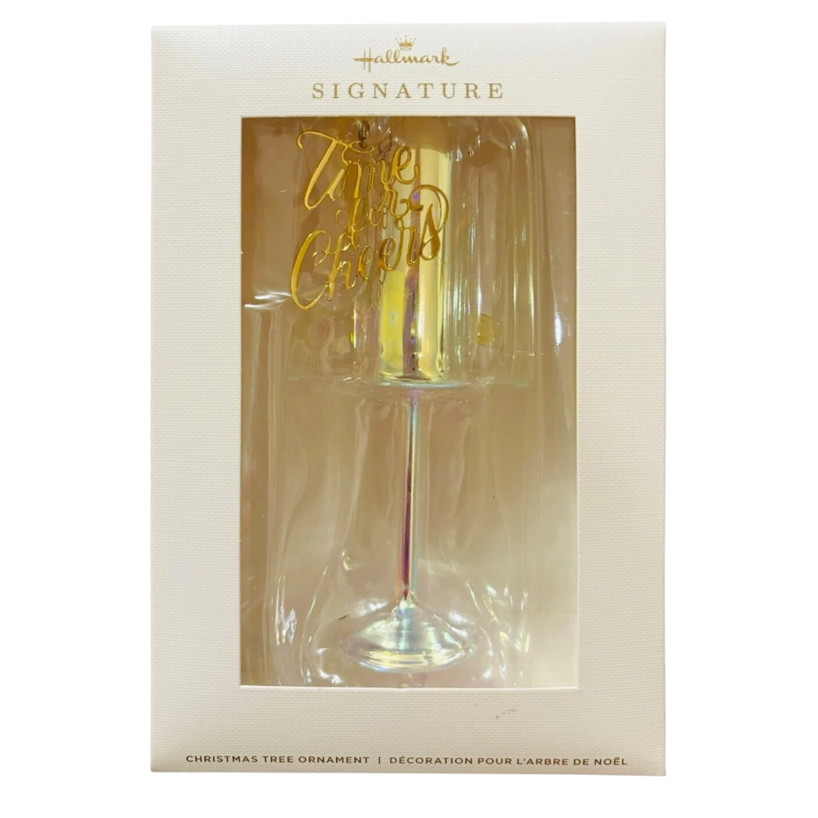 2023 Time for Cheers Hallmark Ornament (Champagne Flute, Signature Series) 1HGO3159