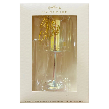 2023 Time for Cheers Hallmark Ornament (Champagne Flute, Signature Series) 1HGO3159
