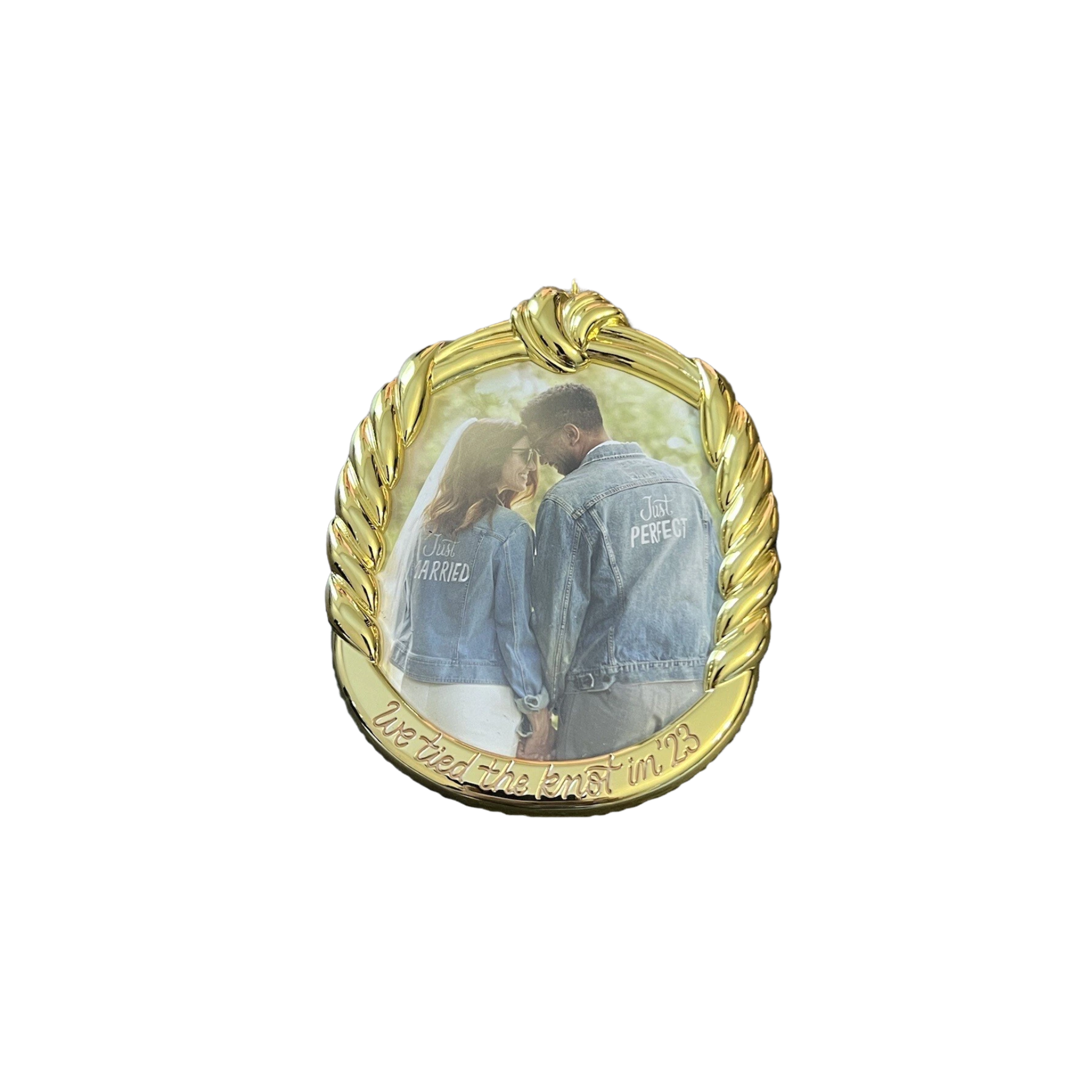 2023 We Tied the Knot! Hallmark Ornament (Photo Holder) QHX3059 Image1