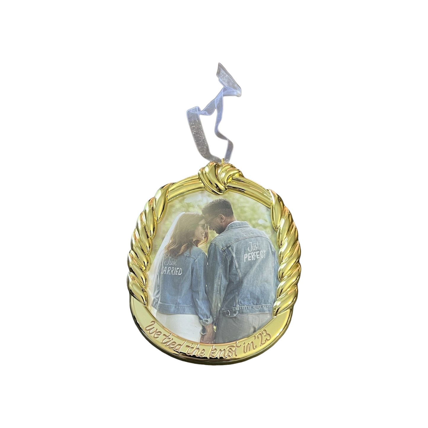 2023 We Tied the Knot! Hallmark Ornament (Photo Holder) QHX3059 Image3