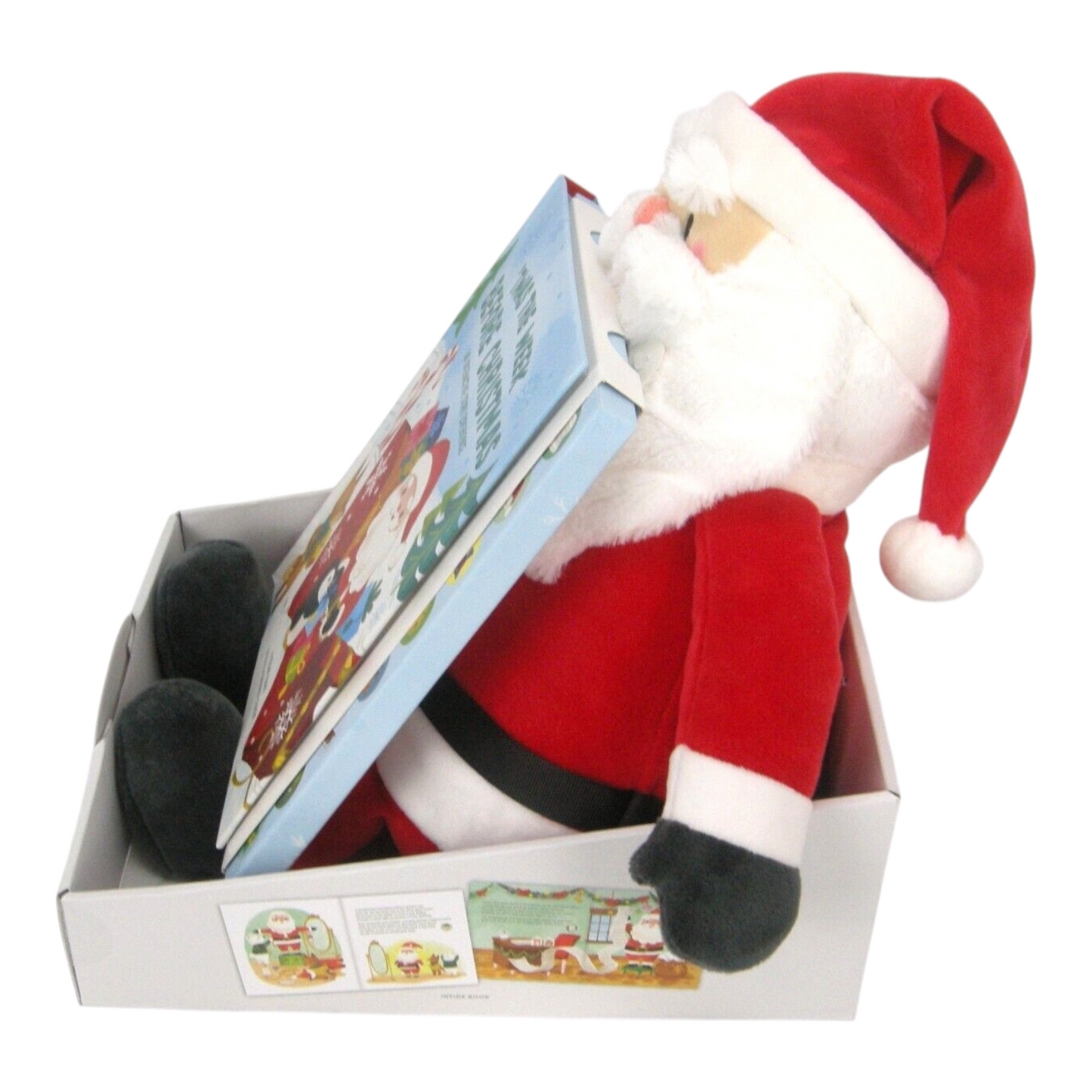 2024 Twas the Week Before Christmas Interactive Santa Plush and Book With Sound Hallmark Ornament (Santa Claus) KCX2018