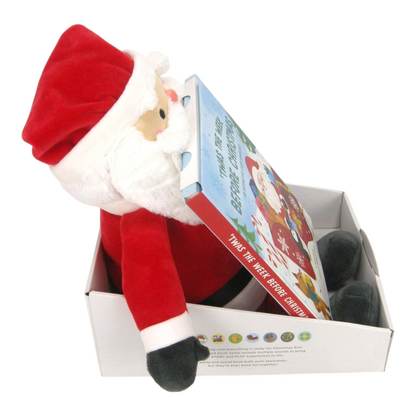 2024 Twas the Week Before Christmas Interactive Santa Plush and Book With Sound Hallmark Ornament (Santa Claus) KCX2018