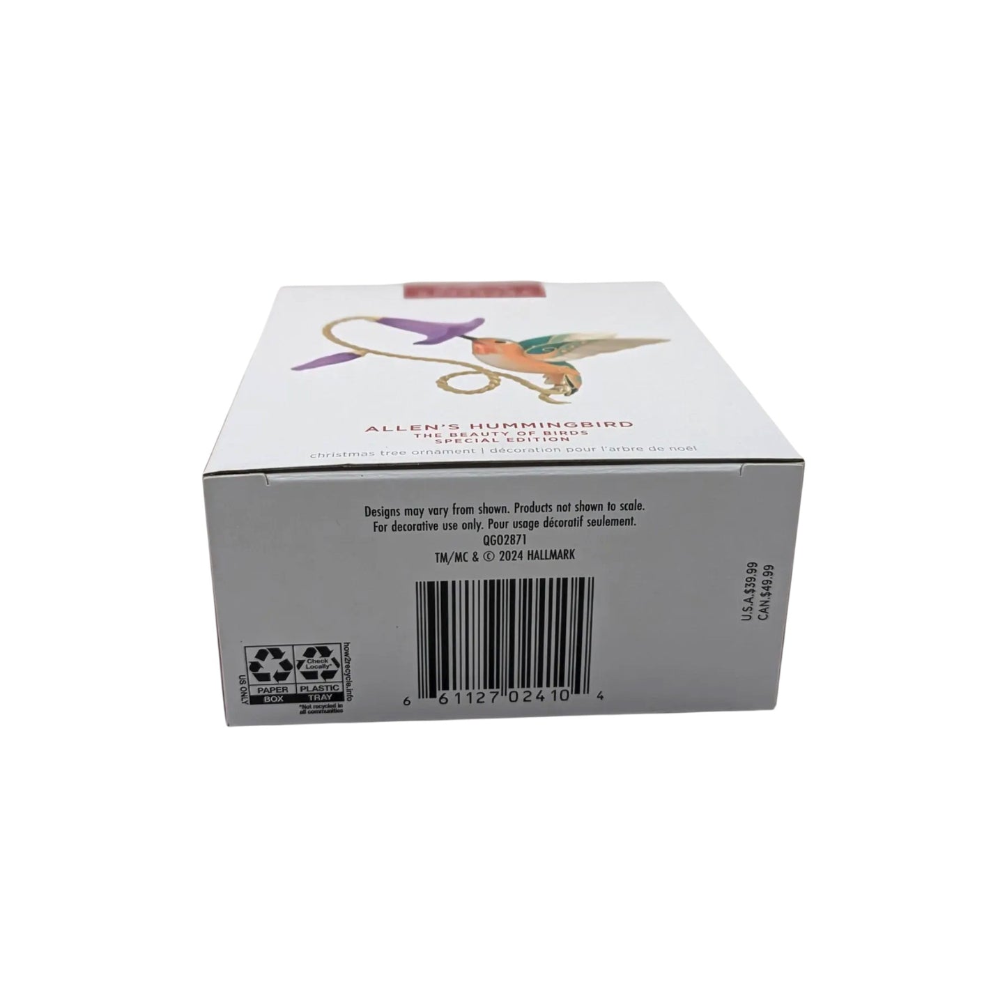 2024 Allen's Hummingbird (Beauty of Birds) Hallmark Ornament QGO2871 Image5