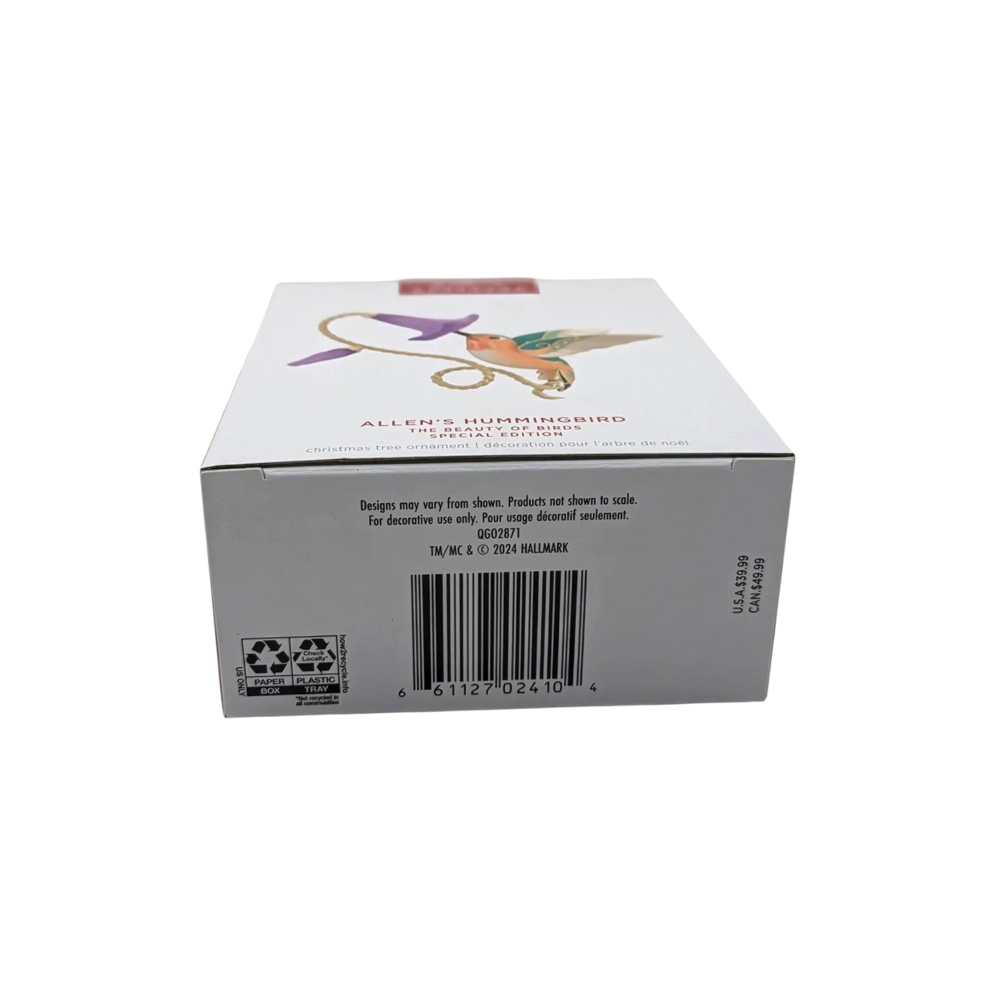 2024 Allen's Hummingbird (Beauty of Birds) Hallmark Ornament QGO2871 Image5