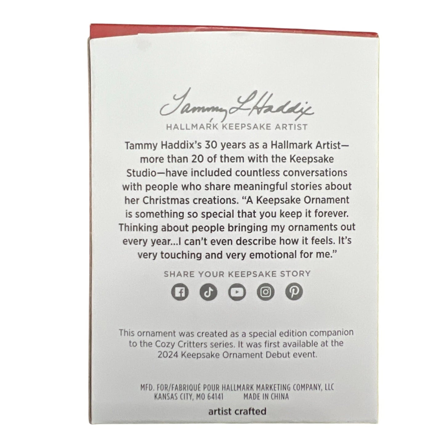 2024 Cozy Critter Chipmunk (Cozy Critters)