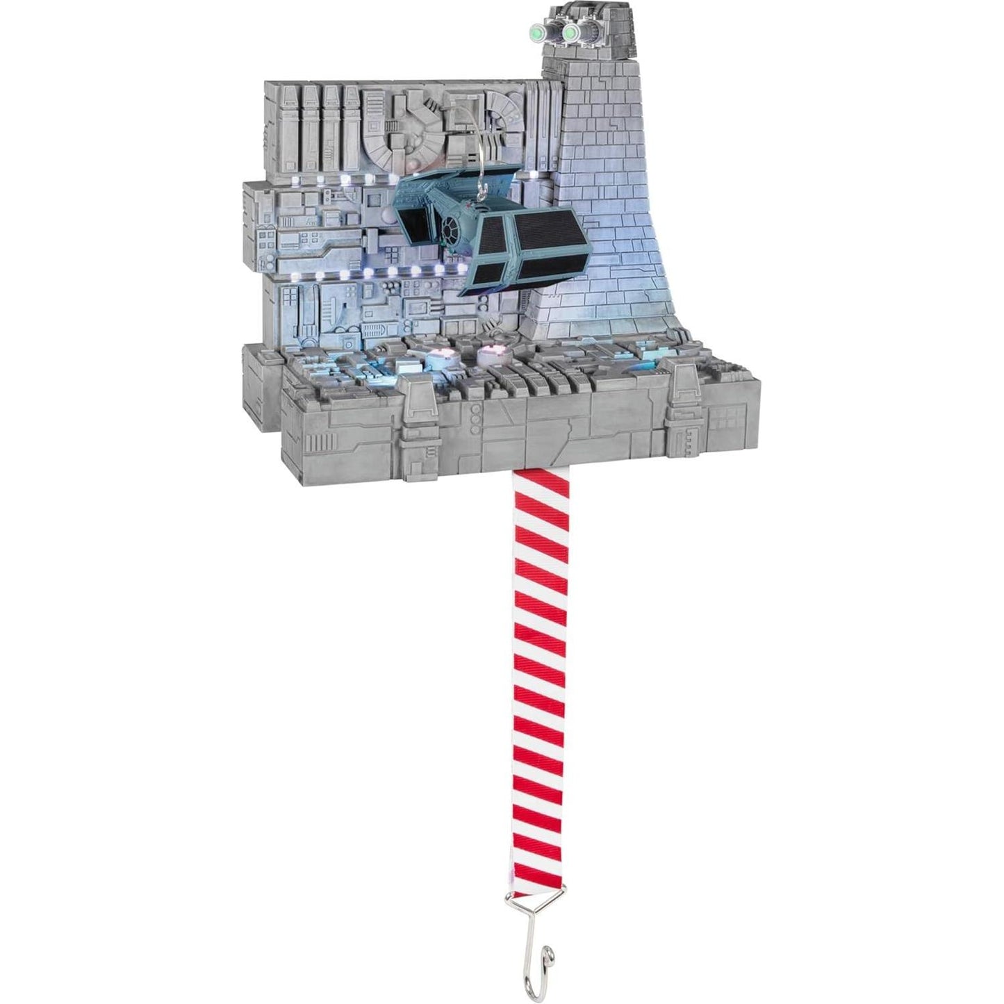 2024 Darth Vader's TIE Fighter Ornament and Stocking Hanger Set Hallmark Ornament (Star Wars) QFM3931