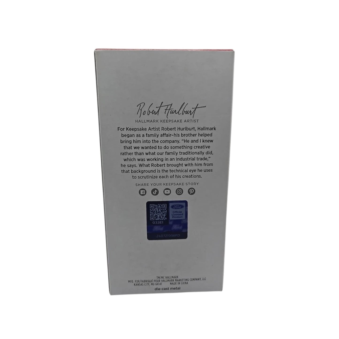 2024 Ford Mustang GT Hallmark Ornament (Classic American Cars) QXI7024