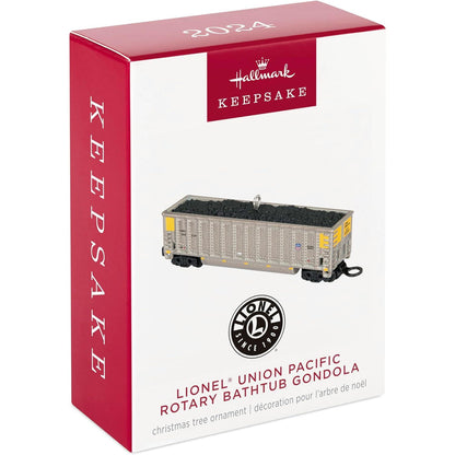 2024 Lionel Union Pacific Rotary Bathtub Gondola Hallmark Ornament (Lionel) QXI7021