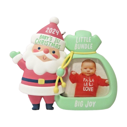 2024 Little Bundle. Big Joy Hallmark Ornament (Photo Holder) QGO2684 Image1
