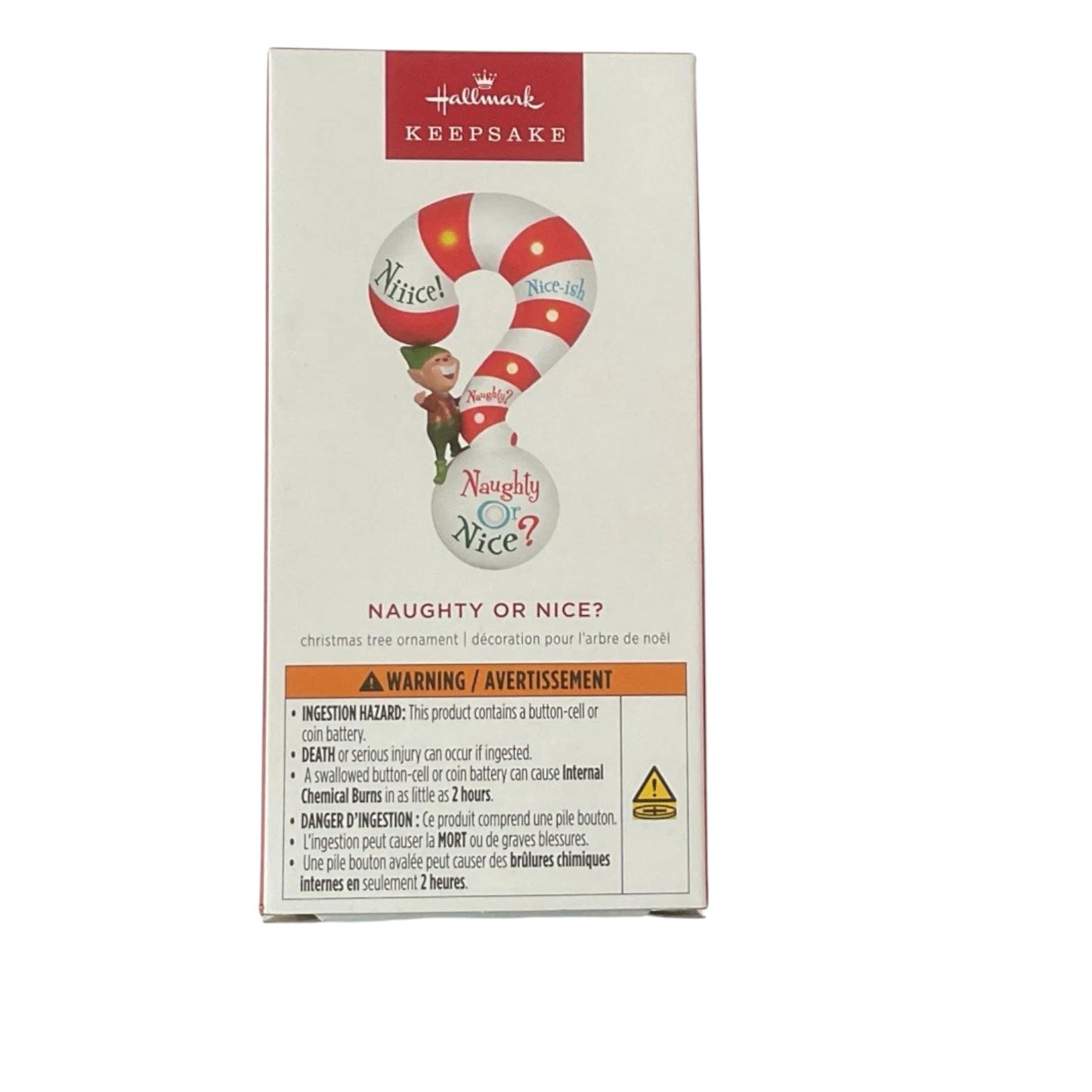 2024 Naughty or Nice? Hallmark Ornament (Elf) QGO3084