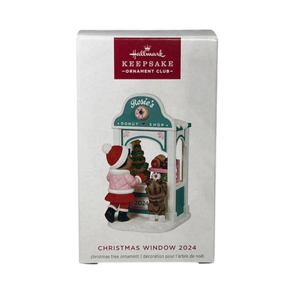 2024 Rosie's Donut Shop Hallmark Ornament (Christmas Window) QXC5624 Image2