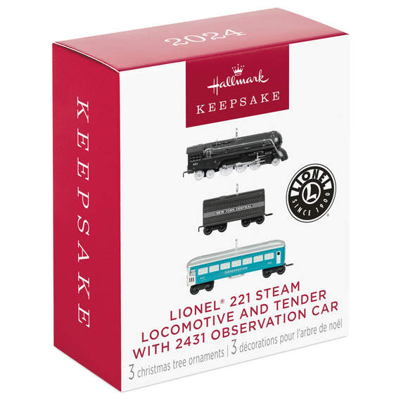 2024 Steam Locomotive, Tender & Observation Car Set (Lionel)