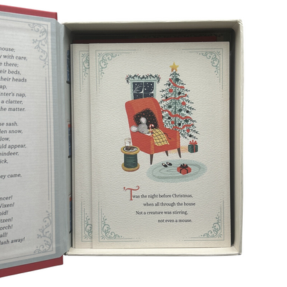 2024 Twas The Night Before Christmas Greeting Card Set Hallmark Ornament (Santa Claus) XPX1416