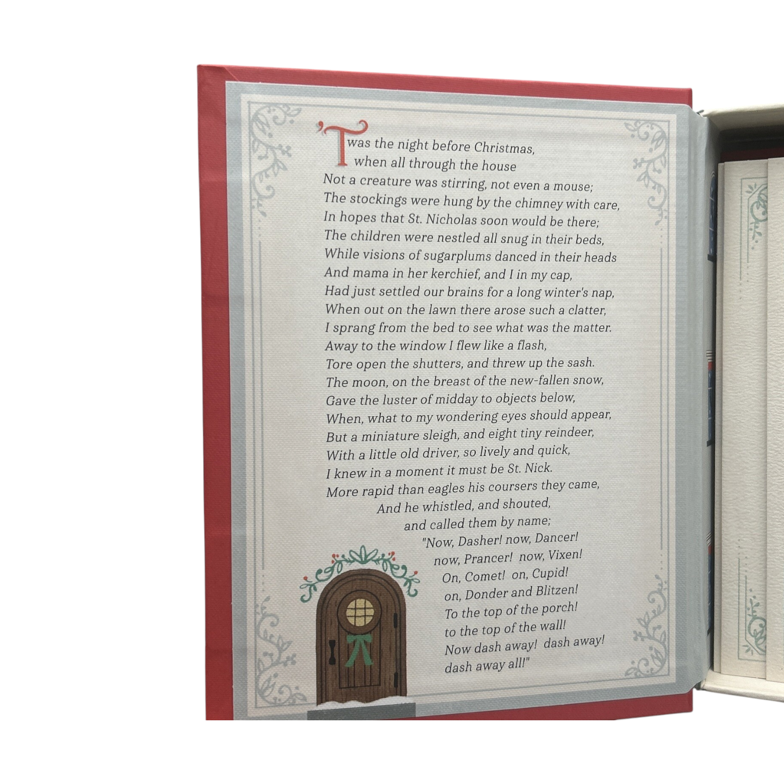 2024 Twas The Night Before Christmas Greeting Card Set Hallmark Ornament (Santa Claus) XPX1416