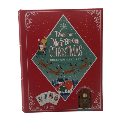 2024 Twas The Night Before Christmas Greeting Card Set Hallmark Ornament (Santa Claus) XPX1416