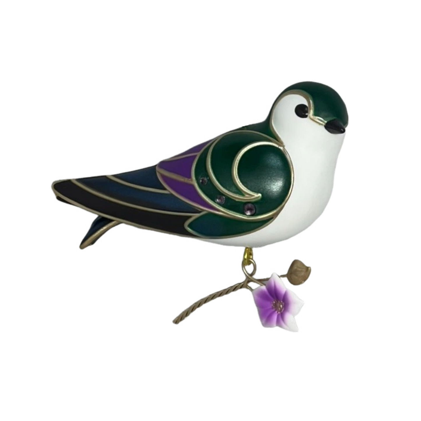 2024 Violet-Green Swallow Hallmark Ornament (Beauty of Birds) QXR8041 Image1
