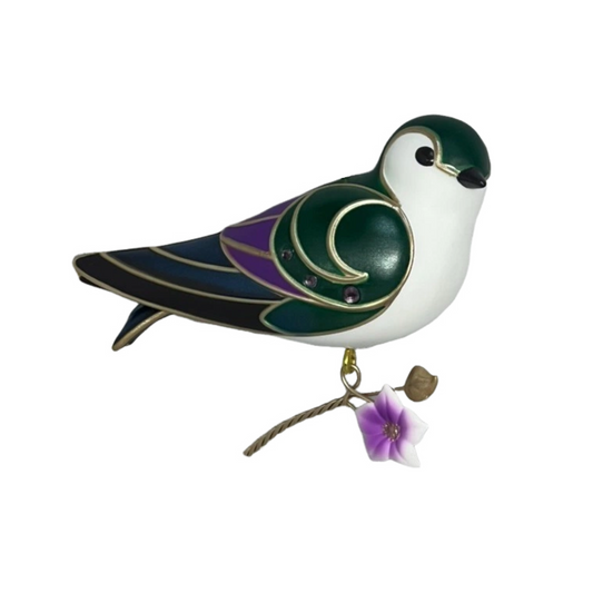 2024 Violet-Green Swallow Hallmark Ornament (Beauty of Birds) QXR8041 Image1