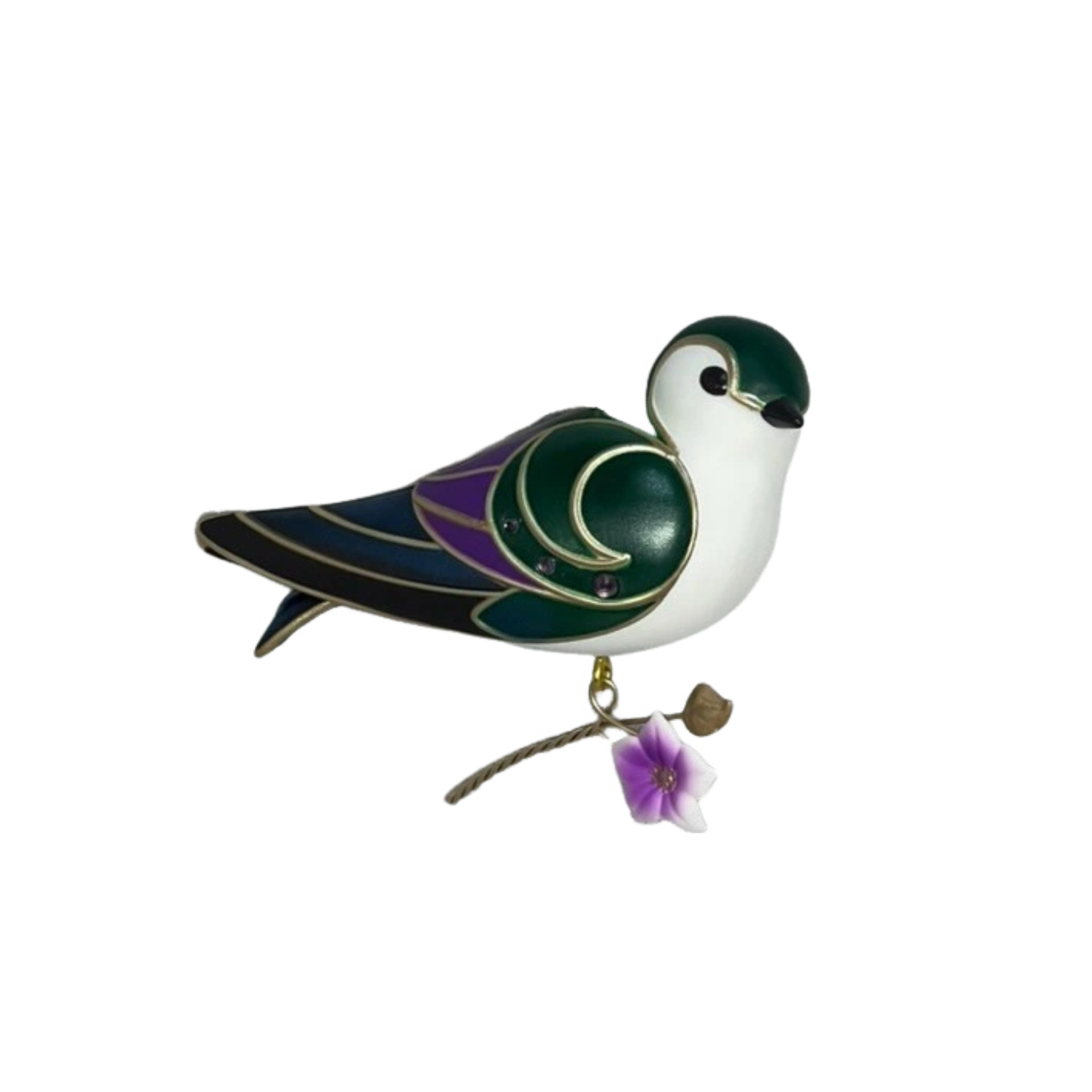 2024 Violet-Green Swallow Hallmark Ornament (Beauty of Birds) QXR8041 Image8