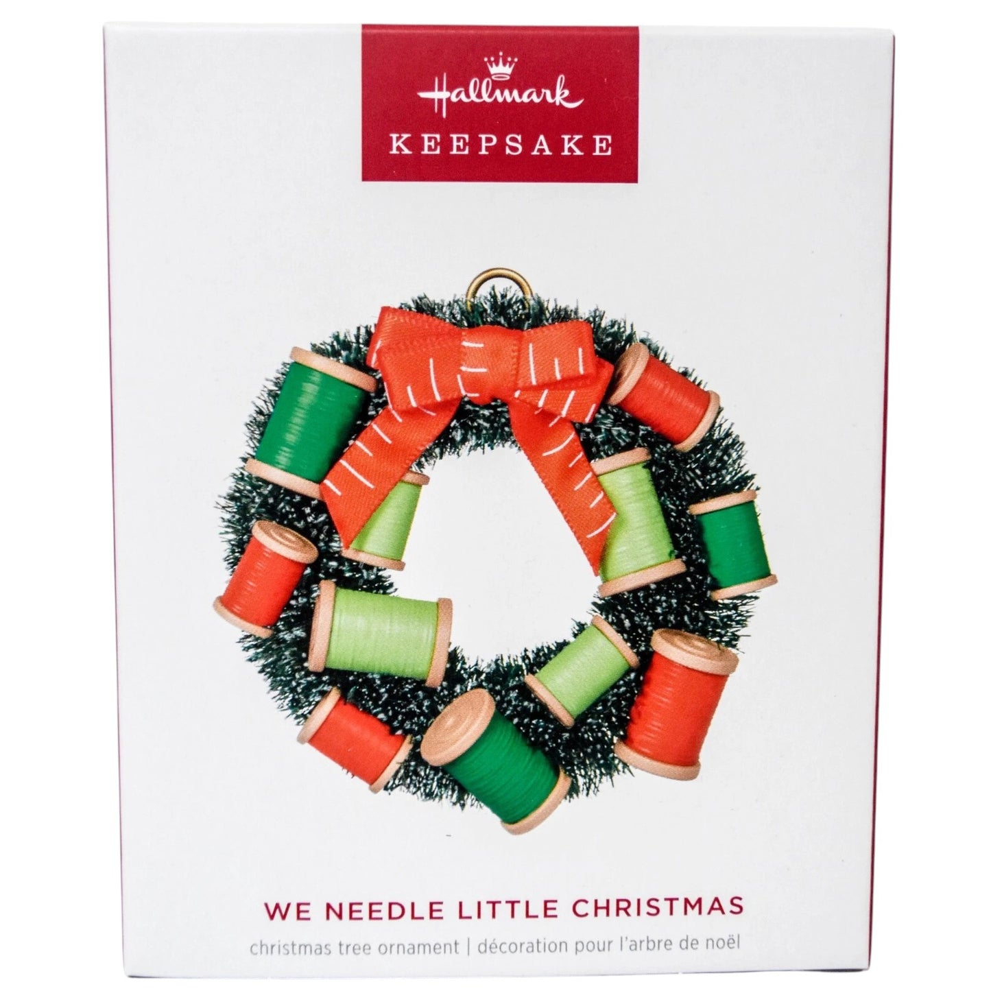 2024 We Needle Little Christmas Hallmark Ornament (Wreath) QGO2541