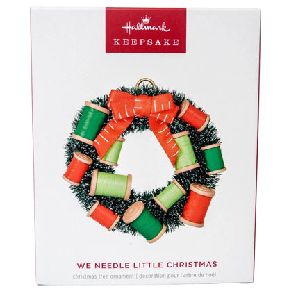 2024 We Needle Little Christmas Hallmark Ornament (Wreath) QGO2541
