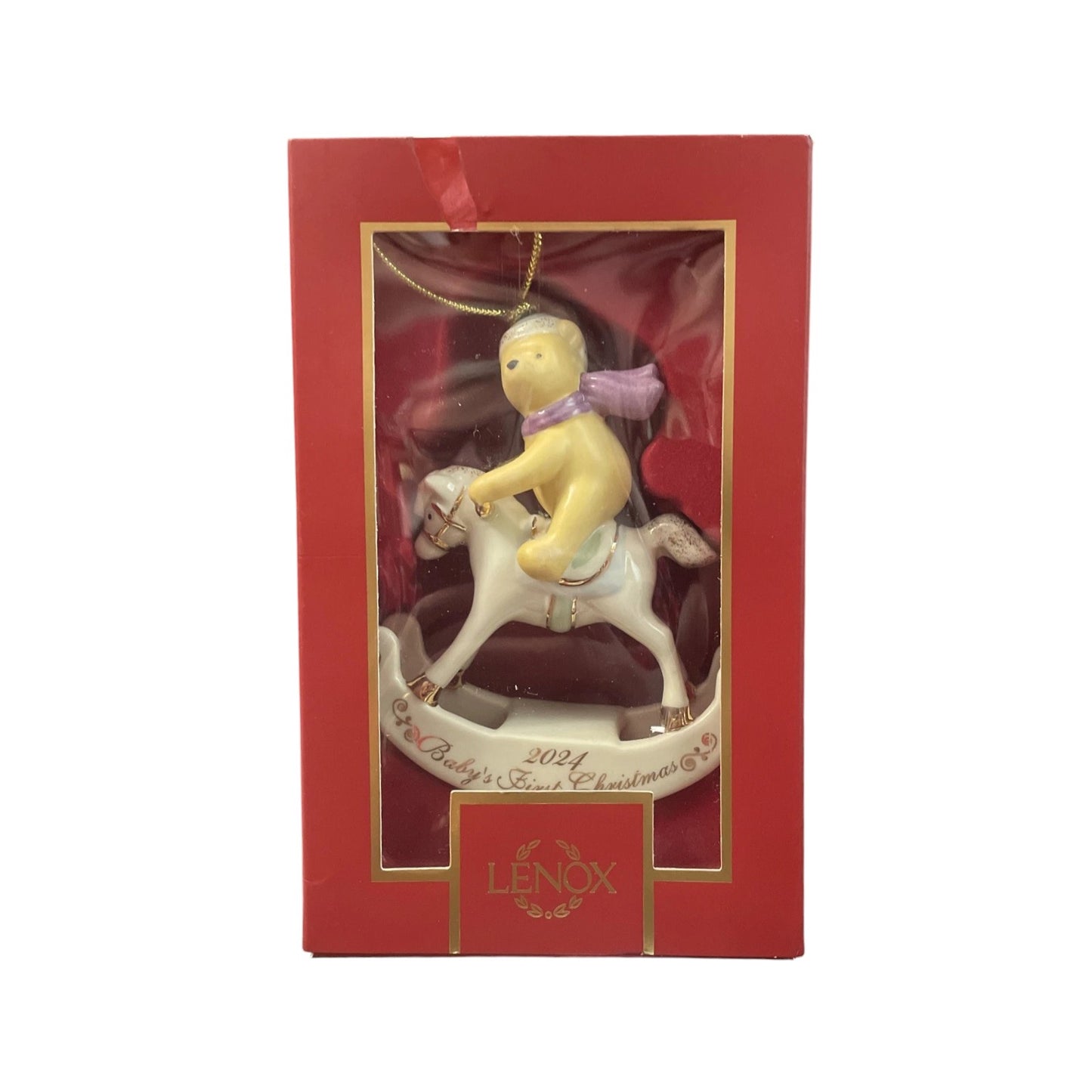 2024 Winnie the Pooh Baby's 1st Christmas Winnie the Pooh Lenox Ornament 895777 Image2