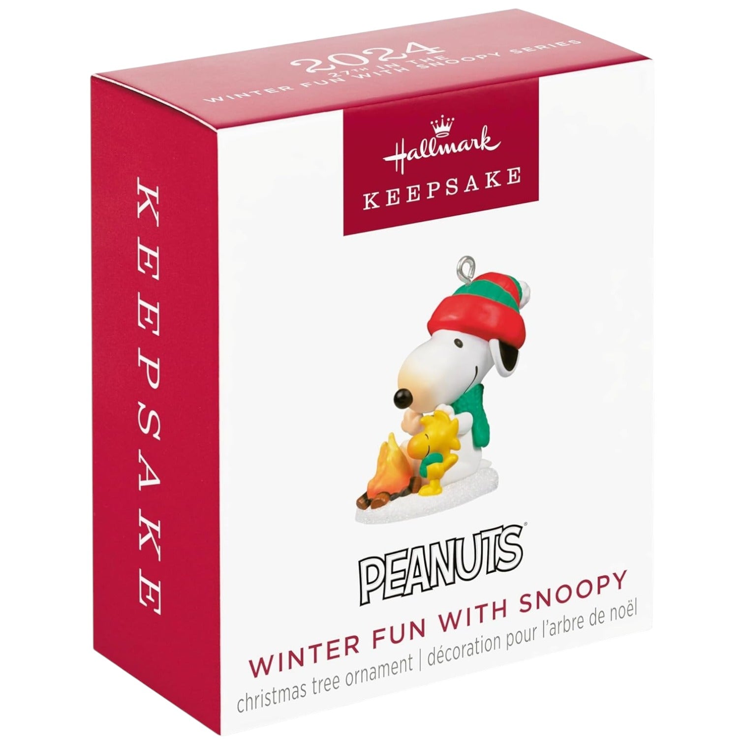 2024 Winter Fun With Snoopy Hallmark Ornament (Winter Fun with Snoopy) QXM9254 Image2