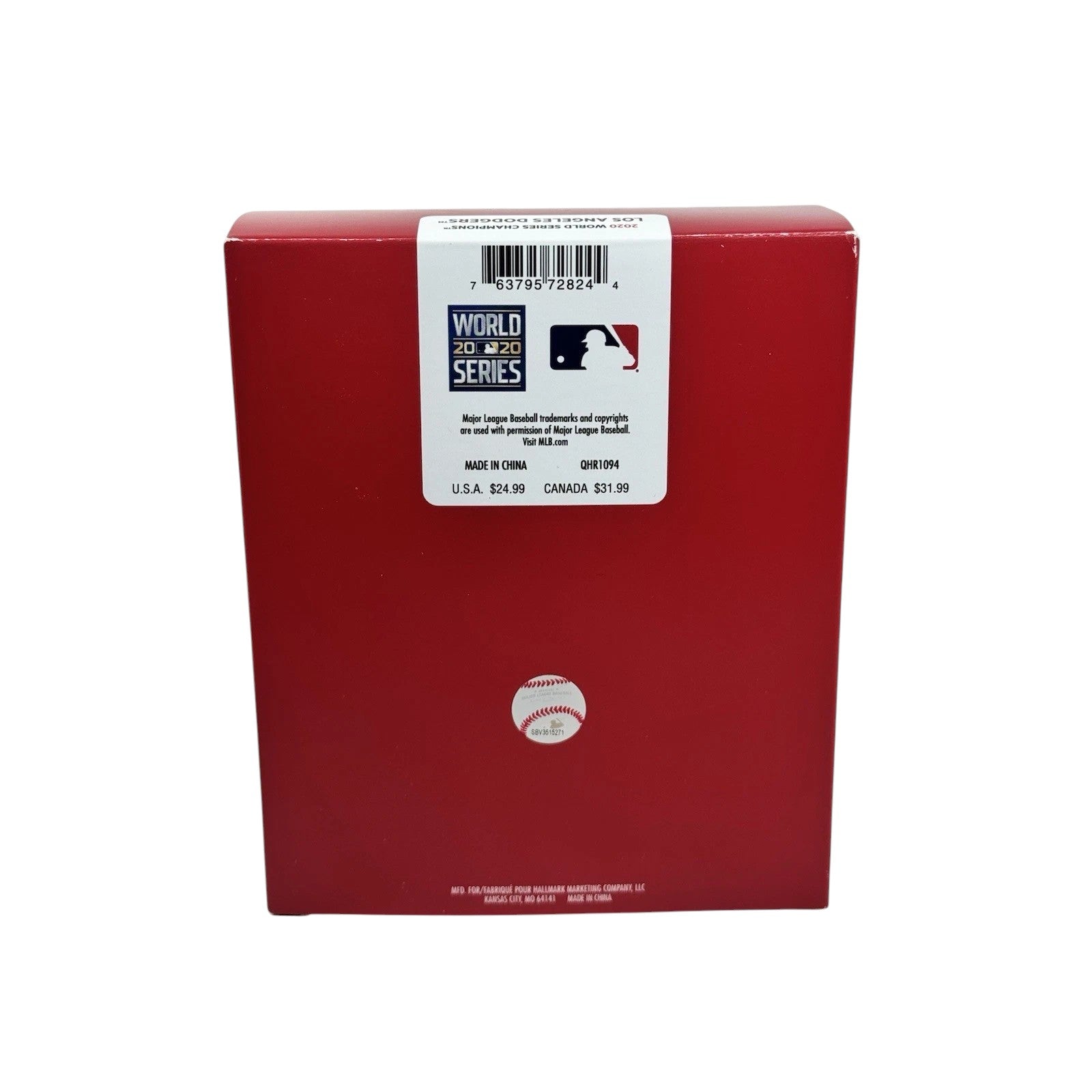 2024 World Series Champions Los Angeles Dodgers Hallmark Ornament (MLB) QHR1269