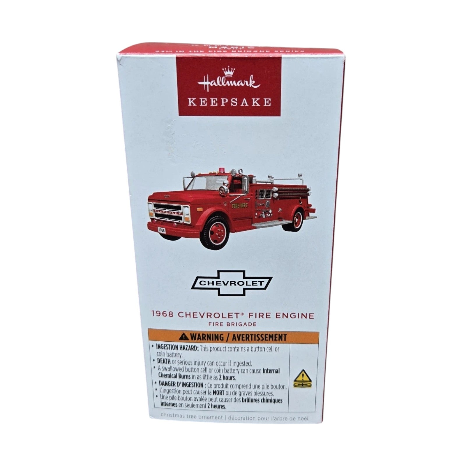 2025 1968 Chevrolet Fire Engine (Fire Brigade) Hallmark Ornament QXR8315 Image2