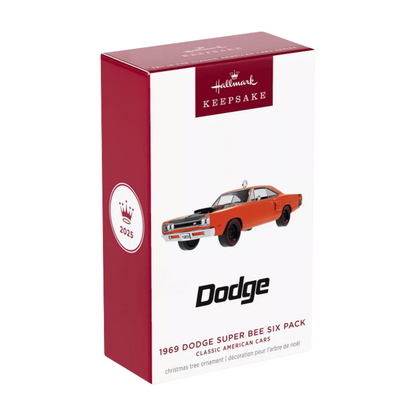 2025 1969 Dodge Super Bee Six Pack (Classic American Cars) Hallmark Ornament QXR8302 Image2