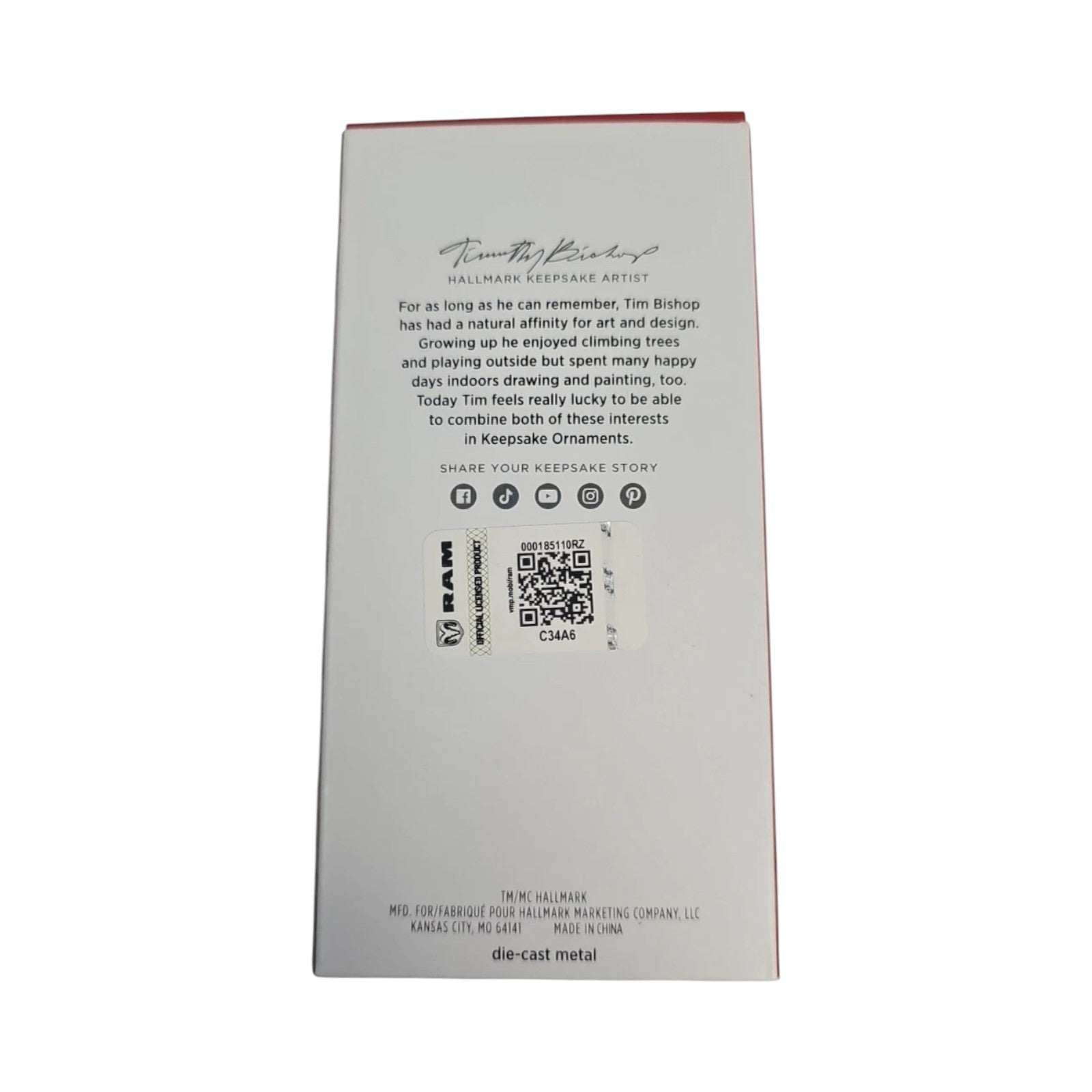 2025 2026 Ram 1500 REV (Ram Trucks) Hallmark Ornament QXI8215 Image7