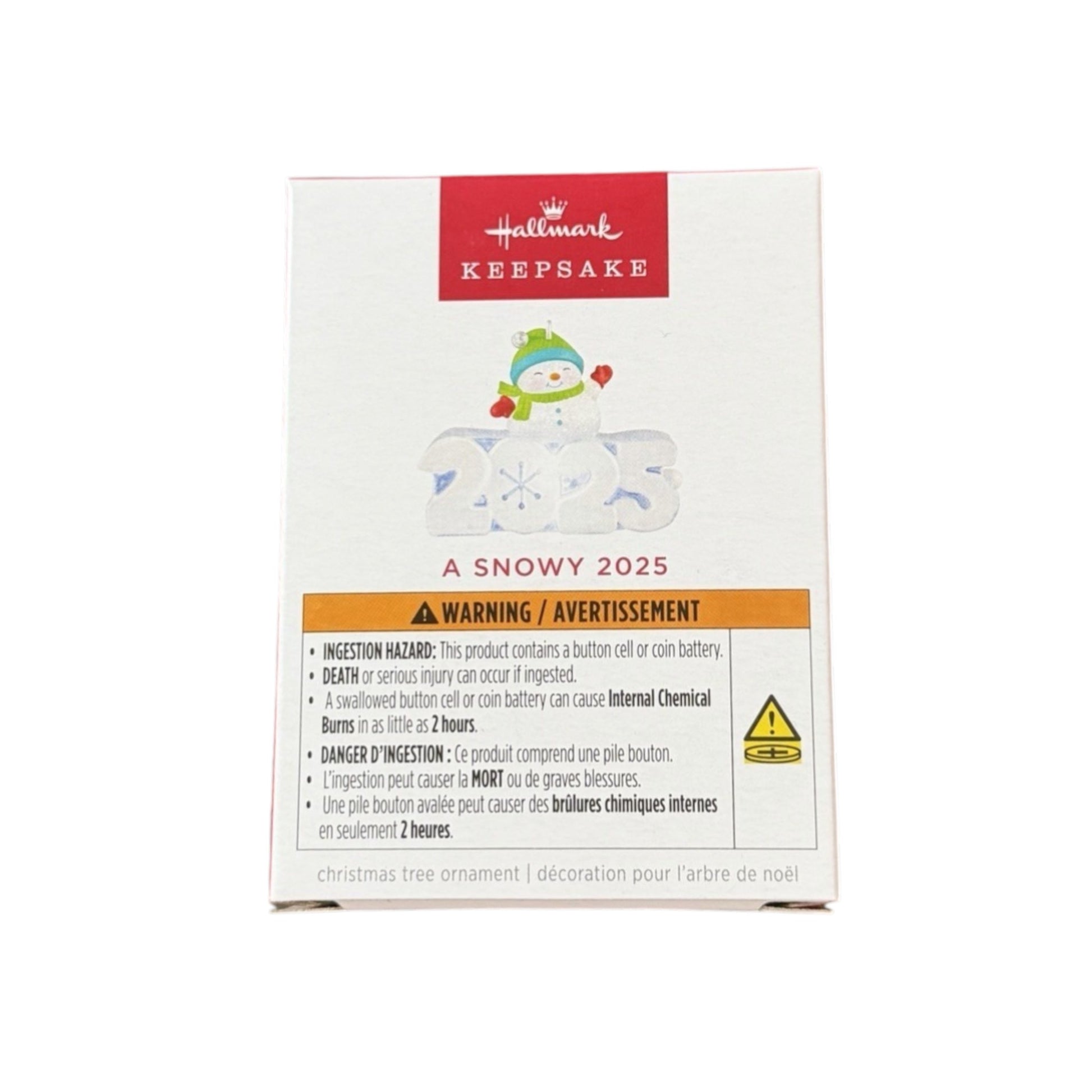 2025 A Snowy 2025 (Frosty Fun Decade) Hallmark Ornament QXM9462 Image2