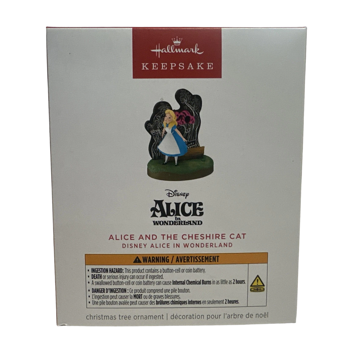 2025 Alice and the Cheshire Cat (Alice in Wonderland) QXD7095 Hallmark Ornament QXD7095 Image2