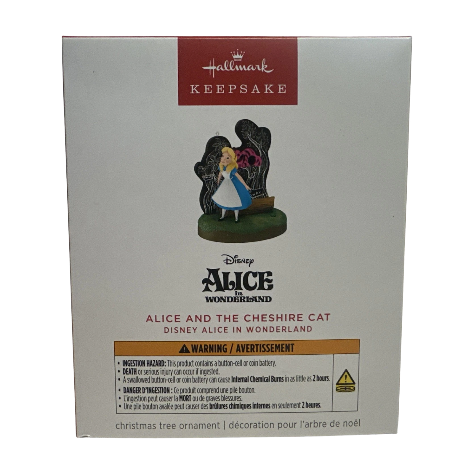 2025 Alice and the Cheshire Cat (Alice in Wonderland) QXD7095 Hallmark Ornament QXD7095 Image2
