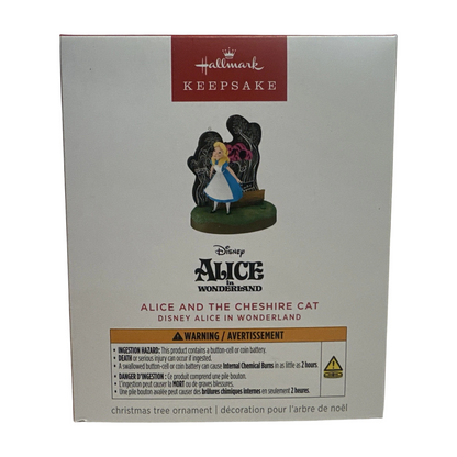 2025 Alice and the Cheshire Cat (Alice in Wonderland) QXD7095 Hallmark Ornament QXD7095 Image2