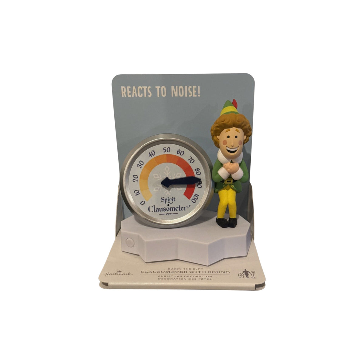 2025 Buddy the Elf Clausometer With Sound (Elf) Hallmark Ornament XKT6154 Image1