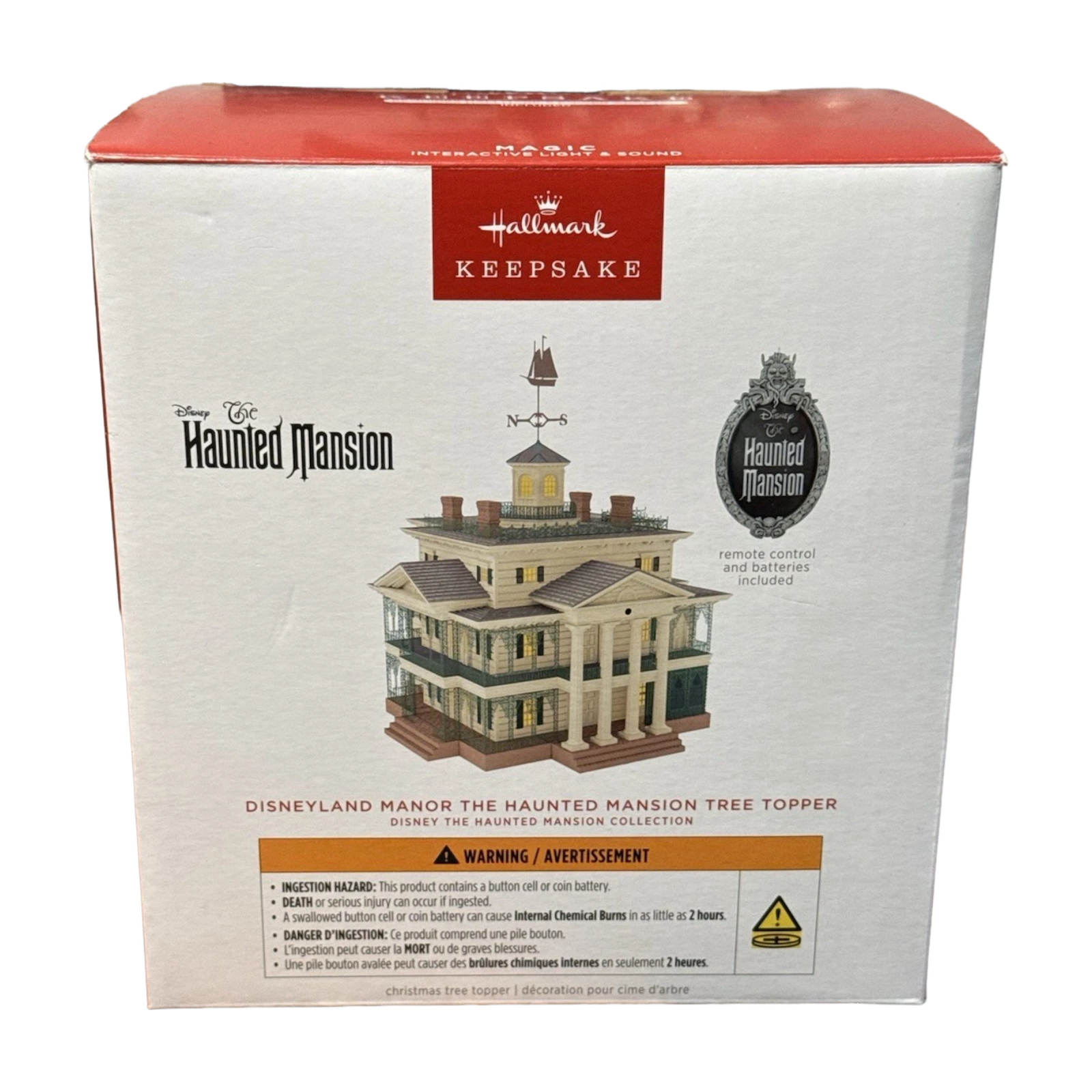 2025 Disneyland Manor Tree Topper (The Haunted Mansion) QFM3965 Hallmark Ornament QFM3965 Image2